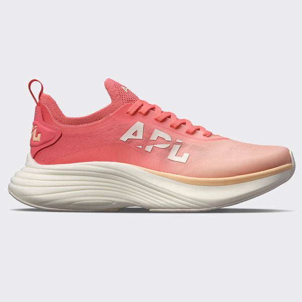 athletic propulsion labs Women's APL Podium Faded Peach / Fire Coral / Ombre