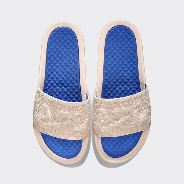 athletic propulsion labs Women's Big Logo TechLoom Slide Beach / Cobalt