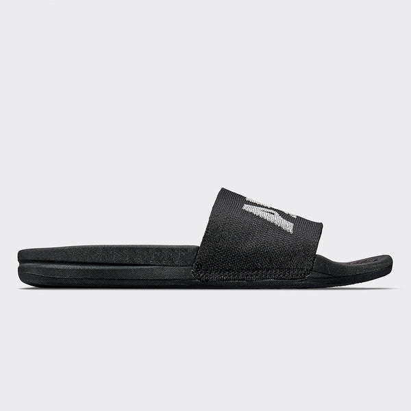 Athletic Propulsion Labs Women's Big Logo TechLoom Slide Black / Reflective Silver