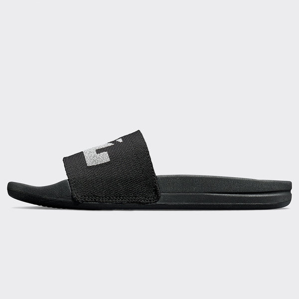 Athletic Propulsion Labs Women's Big Logo TechLoom Slide Black / Reflective Silver