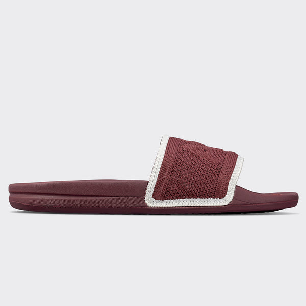 Athletic Propulsion Labs Women's Big Logo TechLoom Slide Burgundy / Ivory