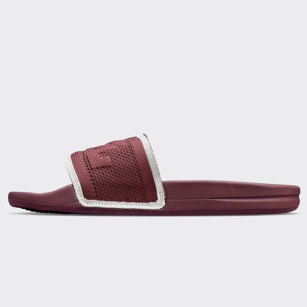 Athletic Propulsion Labs Women's Big Logo TechLoom Slide Burgundy / Ivory