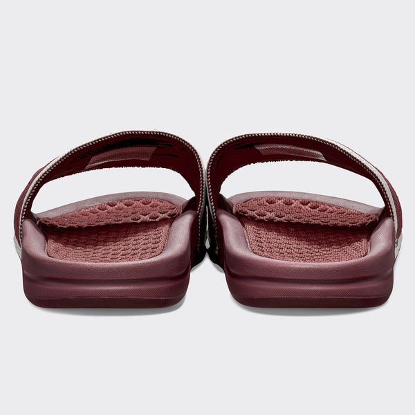 Athletic Propulsion Labs Women's Big Logo TechLoom Slide Burgundy / Ivory