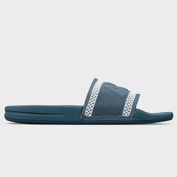 Athletic Propulsion Labs Women's Big Logo TechLoom Slide Deep Petrol / Aqua Mist