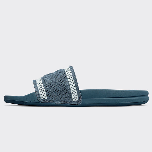 Athletic Propulsion Labs Women's Big Logo TechLoom Slide Deep Petrol / Aqua Mist