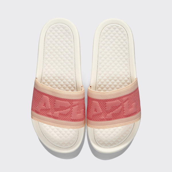 athletic propulsion labs Women's Big Logo TechLoom Slide Fire Coral / Blush / Faded Peach