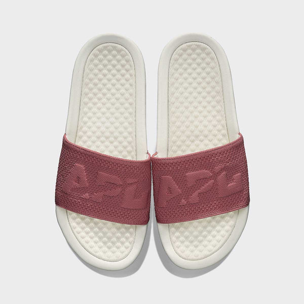athletic propulsion labs Women's Big Logo TechLoom Slide Ivory / Cedar