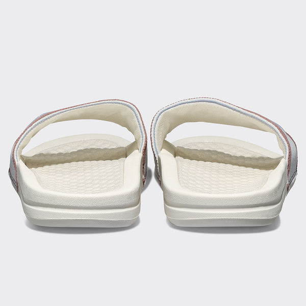 Athletic Propulsion Labs Women's Big Logo TechLoom Slide Ivory / Forged Blue / Beachwood