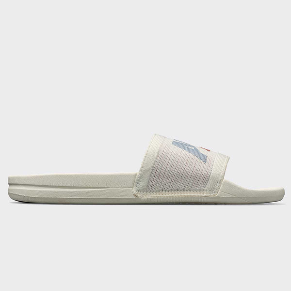 Athletic Propulsion Labs Women's Big Logo TechLoom Slide Ivory / Frozen Grey / Cedar