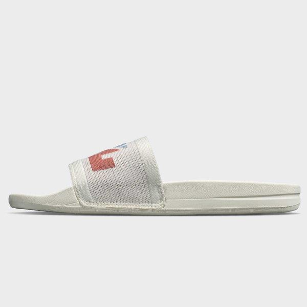 Athletic Propulsion Labs Women's Big Logo TechLoom Slide Ivory / Frozen Grey / Cedar