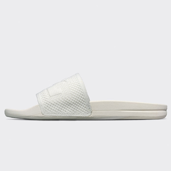 Athletic Propulsion Labs Women's Big Logo TechLoom Slide Ivory / Great Green