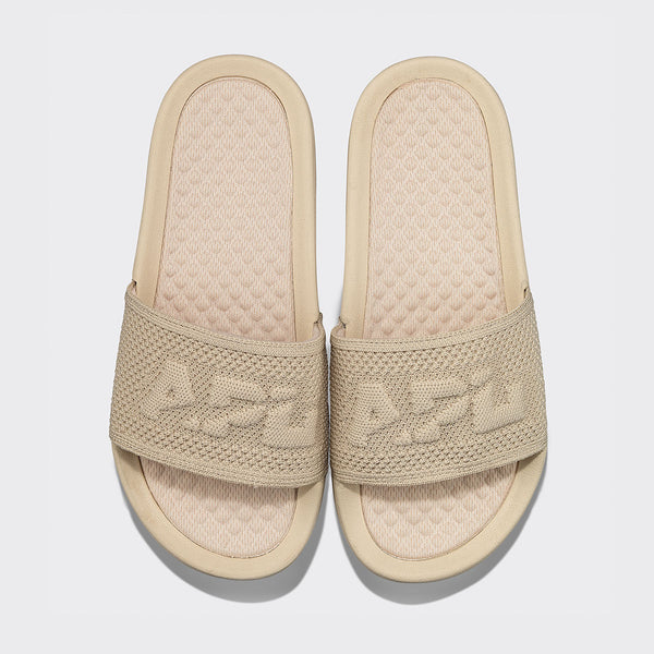 athletic propulsion labs Women's Big Logo TechLoom Slide Parchment