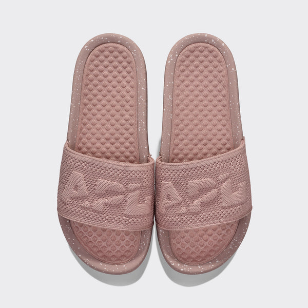 athletic propulsion labs Women's Big Logo TechLoom Slide Parisian Dusk / Chalk / Speckle
