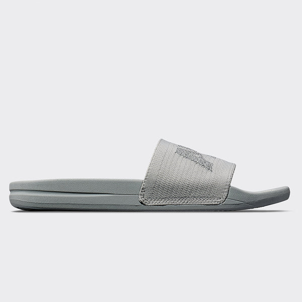 Athletic Propulsion Labs Women's Big Logo TechLoom Slide Steel Grey / Reflective Silver