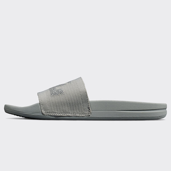 Athletic Propulsion Labs Women's Big Logo TechLoom Slide Steel Grey / Reflective Silver