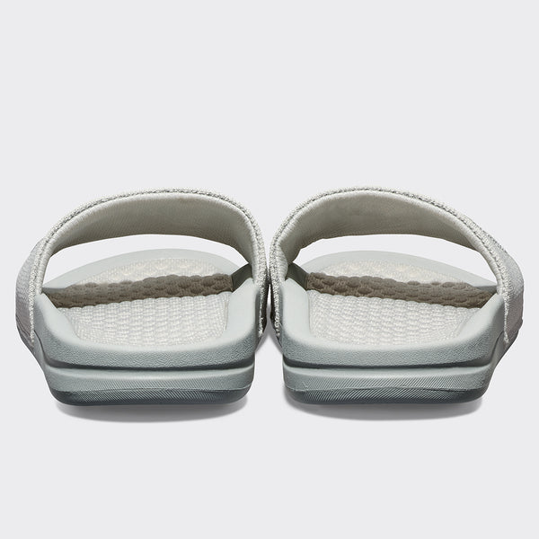 Athletic Propulsion Labs Women's Big Logo TechLoom Slide Steel Grey / Reflective Silver