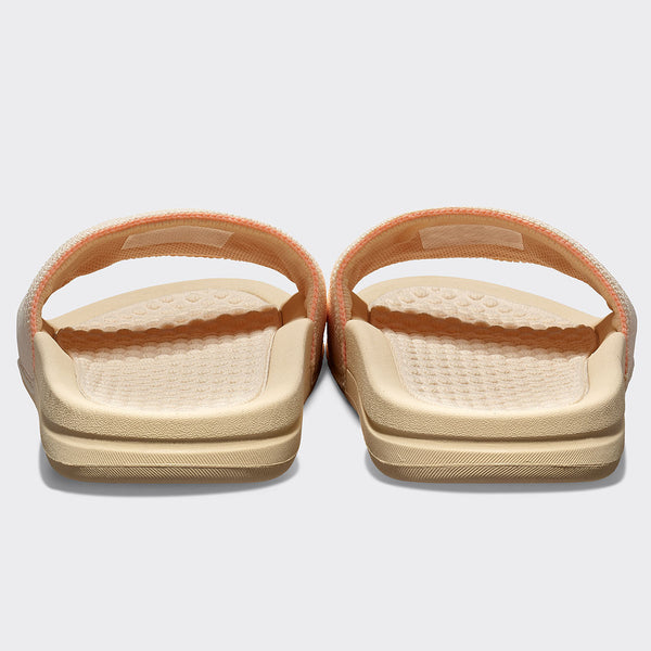 Athletic Propulsion Labs Women's Big Logo TechLoom Slide Vanilla / Neon Peach