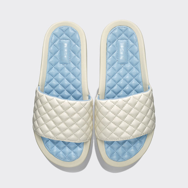 athletic propulsion labs Women's Lusso Slide Pristine / Ice Blue