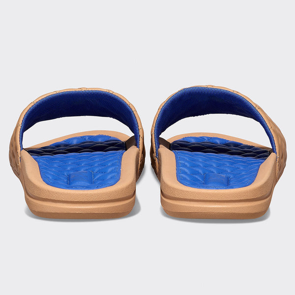 Athletic Propulsion Labs Women's Lusso Slide Tan / Cobalt