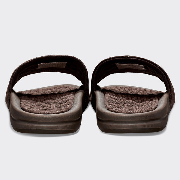 Athletic Propulsion Labs Women's Suede Lusso Slide Dark Umber