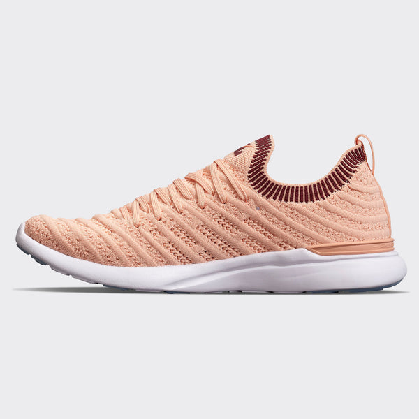 Athletic Propulsion Labs Women's TechLoom Wave Blush / Burgundy / Ribbed