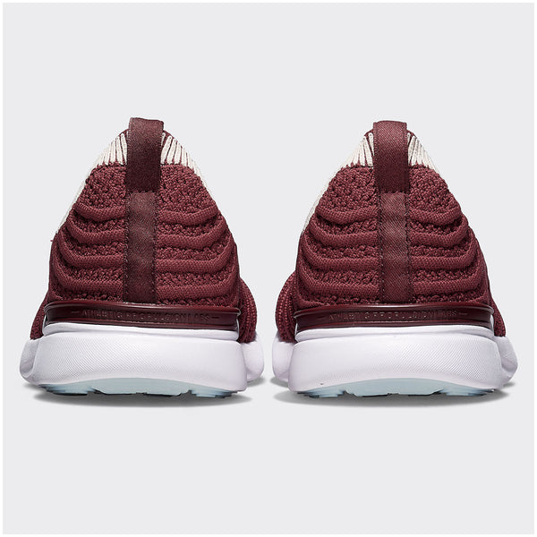 Athletic Propulsion Labs Women's TechLoom Wave Burgundy / Creme / Ribbed