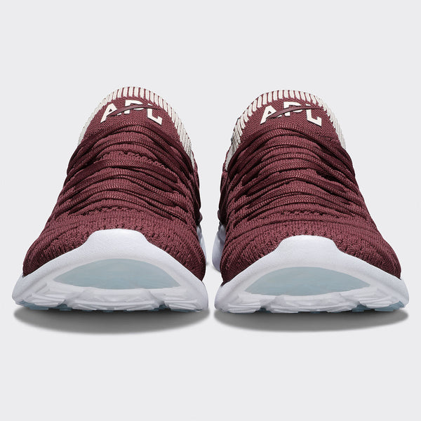 Athletic Propulsion Labs Women's TechLoom Wave Burgundy / Creme / Ribbed
