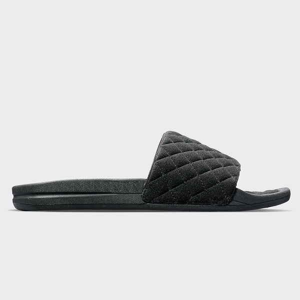 Athletic Propulsion Labs Women's Vegan Suede Lusso Slide Black