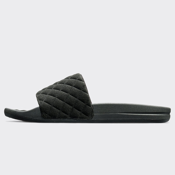 Athletic Propulsion Labs Women's Vegan Suede Lusso Slide Black