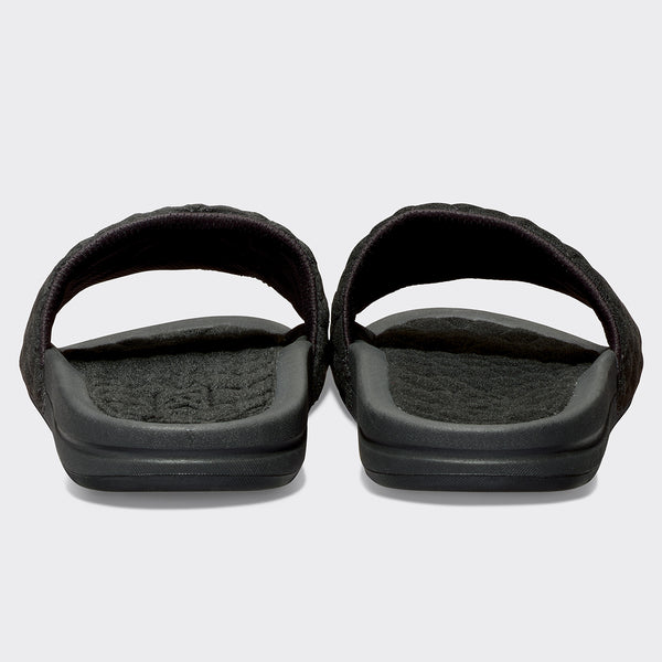 Athletic Propulsion Labs Women's Vegan Suede Lusso Slide Black