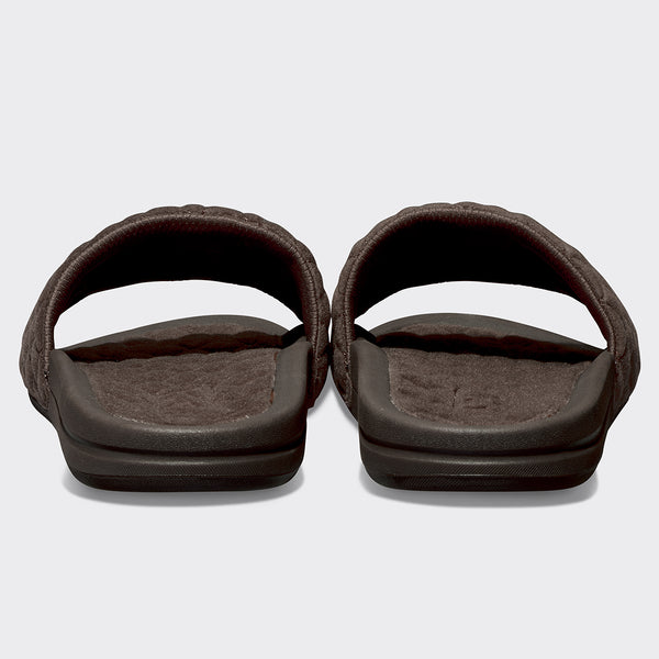 Athletic Propulsion Labs Women's Vegan Suede Lusso Slide Chocolate