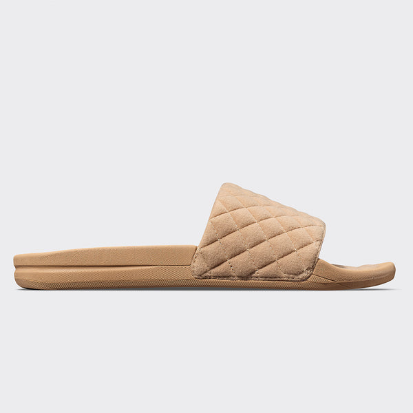 Athletic Propulsion Labs Women's Vegan Suede Lusso Slide Tan