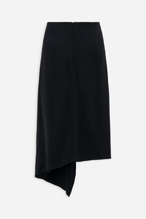 Atlein Draped Midi Skirt - Exclusive