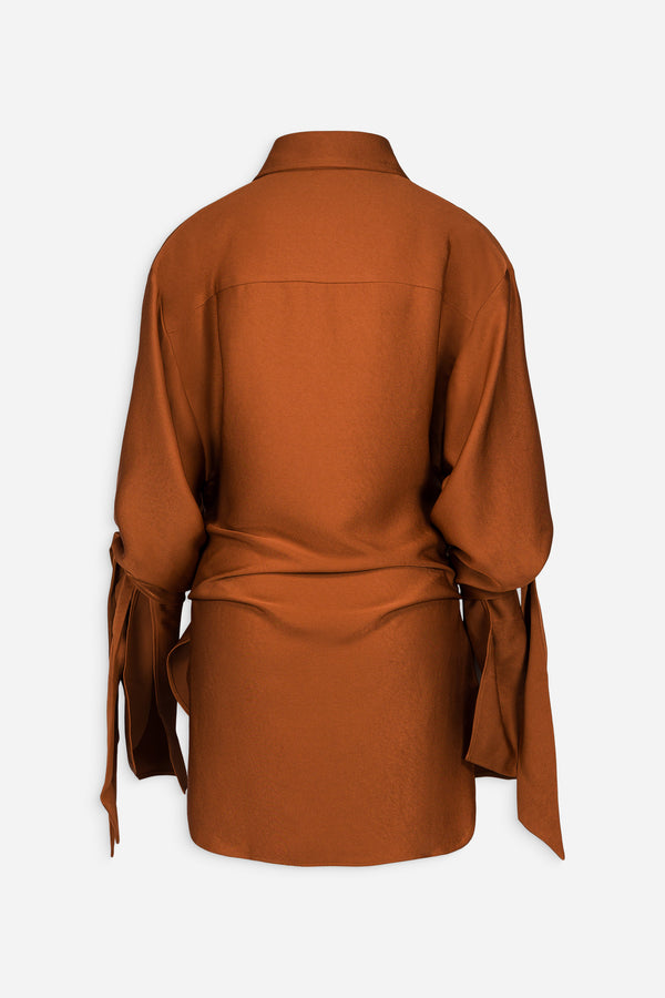 Atlein Oversize Knot Detail Shirt