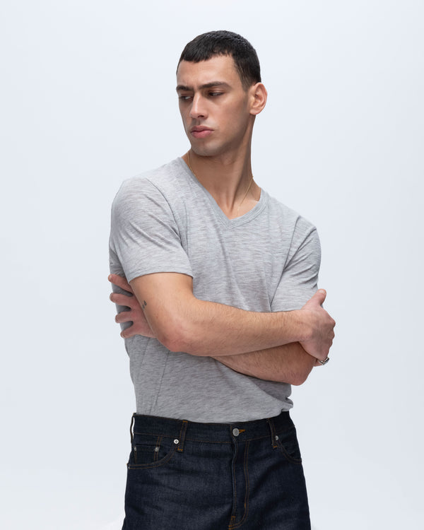 Atm Anthony Thomas Melillo SLUB JERSEY V-NECK TEE