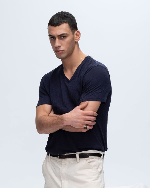 Atm Anthony Thomas Melillo SLUB JERSEY V-NECK TEE