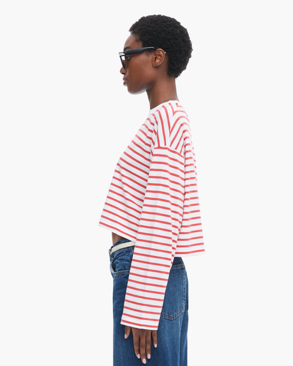 Atm Anthony Thomas Melillo CLASSIC JERSEY LONG SLEEVE CREW NECK BOXY TEE