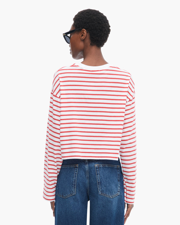 Atm Anthony Thomas Melillo CLASSIC JERSEY LONG SLEEVE CREW NECK BOXY TEE