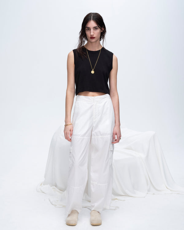 Atm Anthony Thomas Melillo CLASSIC JERSEY SLEEVELESS CROPPED MUSCLE TEE