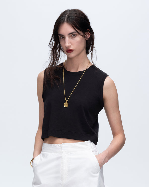 atm anthony thomas melillo CLASSIC JERSEY SLEEVELESS CROPPED MUSCLE TEE atm anthony thomas melillo CLASSIC JERSEY SLEEVELESS CROPPED MUSCLE TEE