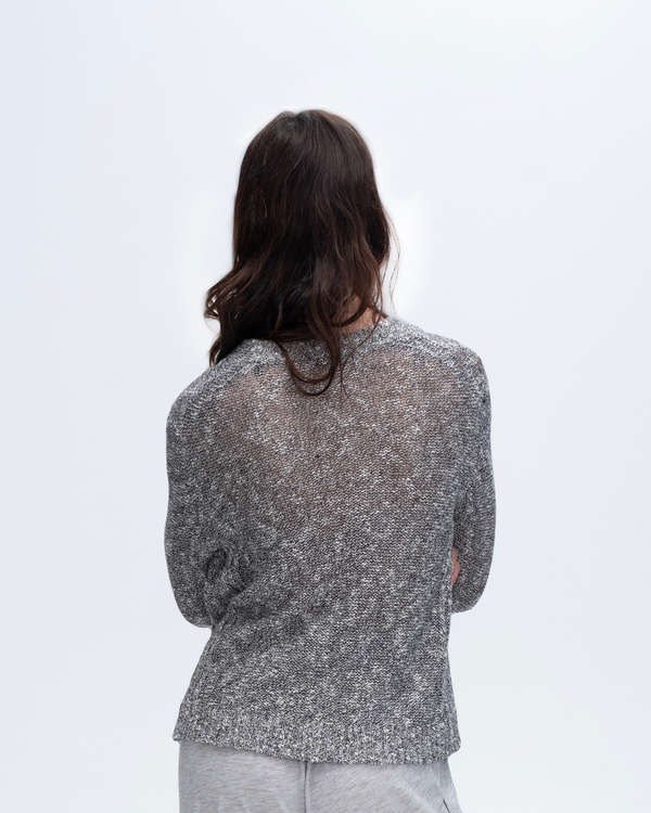 Atm Anthony Thomas Melillo COTTON BLEND RIB DETAIL CARDIGAN