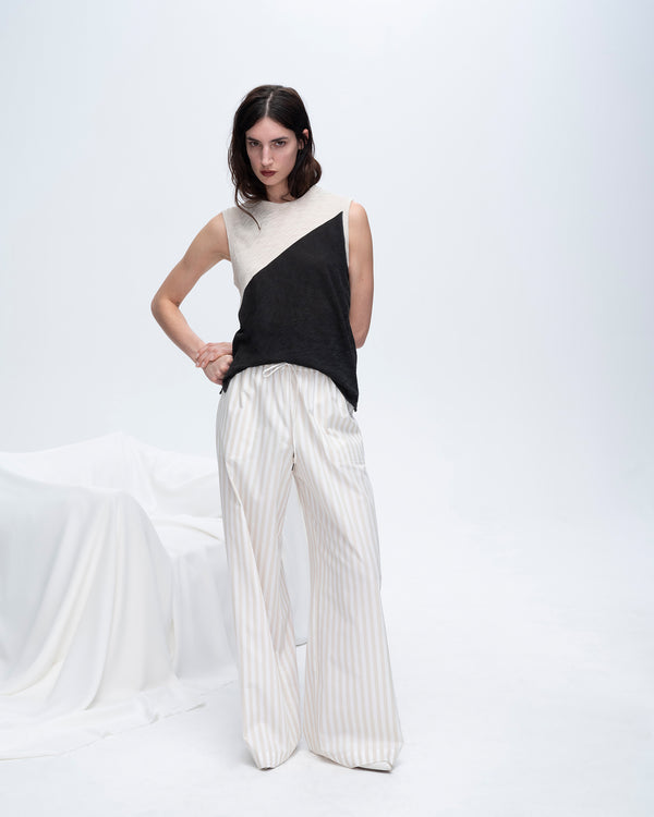 Atm Anthony Thomas Melillo COTTON BLEND YARN DIE STRIPE PULL ON PANTS