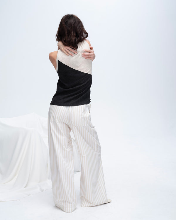 Atm Anthony Thomas Melillo COTTON BLEND YARN DIE STRIPE PULL ON PANTS