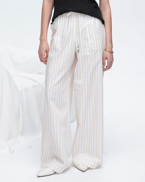 atm anthony thomas melillo COTTON BLEND YARN DIE STRIPE PULL ON PANTS
