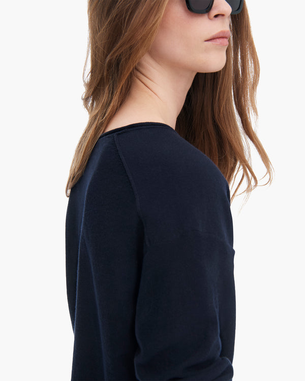 Atm Anthony Thomas Melillo COTTON CASHMERE BOXY V-NECK SWEATER