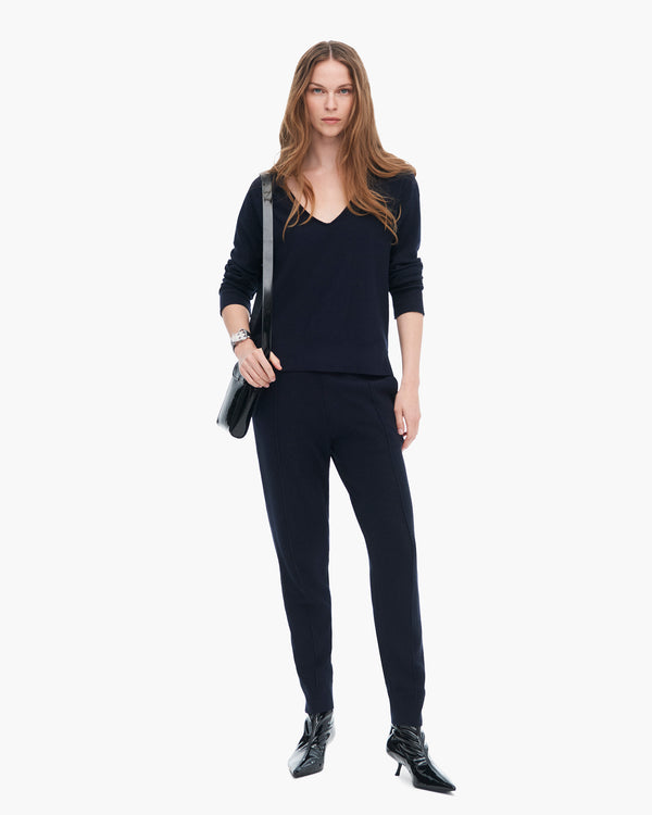 atm anthony thomas melillo COTTON CASHMERE BOXY V-NECK SWEATER