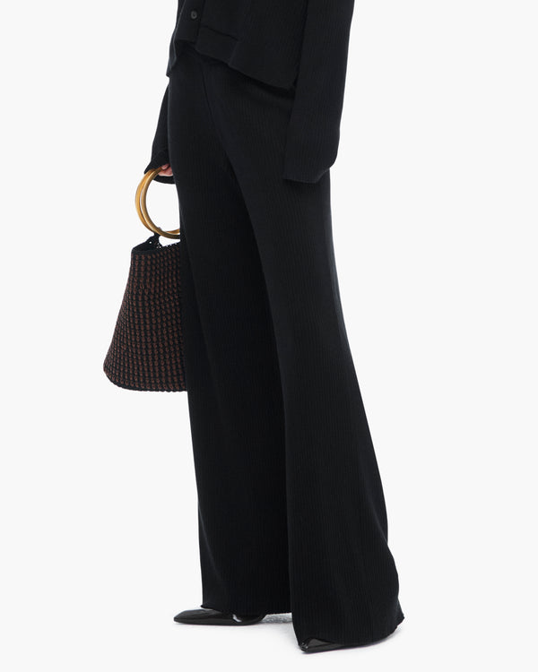 Atm Anthony Thomas Melillo COTTON CASHMERE RIBBED WIDE LEG PULL ON PANT