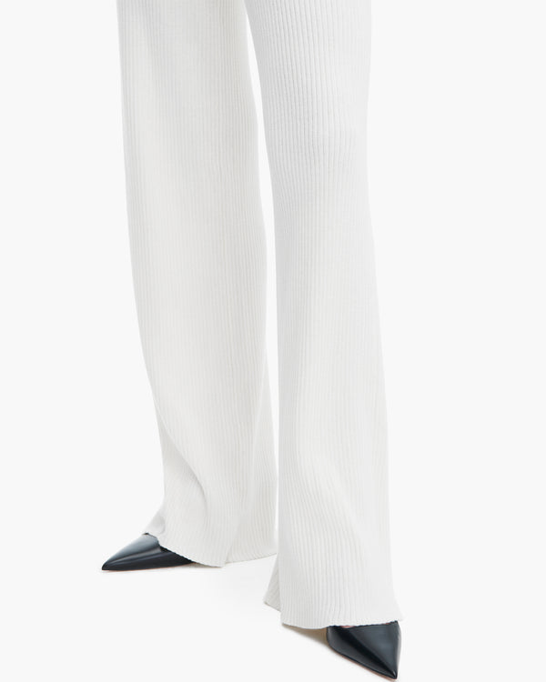 Atm Anthony Thomas Melillo COTTON CASHMERE RIBBED WIDE LEG PULL ON PANT