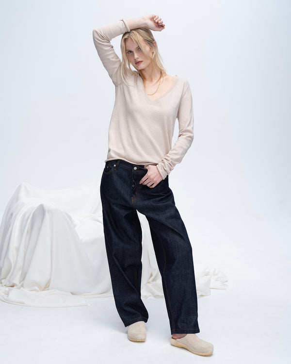 Atm Anthony Thomas Melillo COTTON CASHMERE V-NECK SWEATER