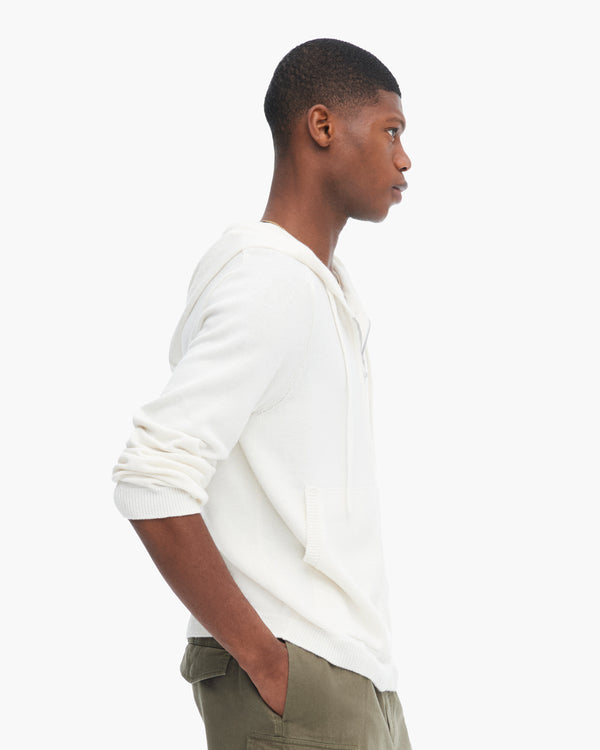 Atm Anthony Thomas Melillo COTTON CASHMERE ZIP UP HOODIE